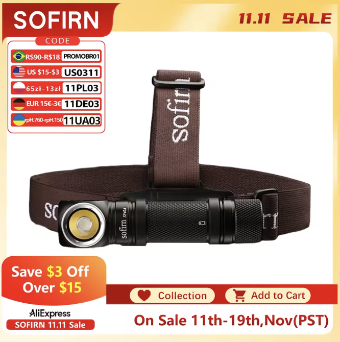 Latarka Sofrin SP40A czołowa